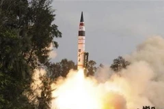 Tên lửa Agni-5 do Ấn Độ sản xuất, là thành tựu một chương trình nghiên cứu tên lửa của quốc gia này. (Nguồn: Reuters)
