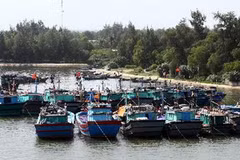Vùng biển Cửa Việt, huyện Gio Linh, tỉnh Quảng Trị. (Ảnh: Hồ Cầu/TTXVN)