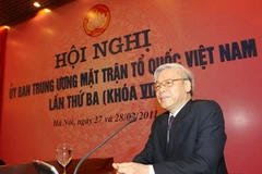 Tổng Bí thư, Chủ tịch Quốc hội Nguyễn Phú Trọng phát biểu tại Hội nghị. (Ảnh: Trí Dũng/TTXVN)