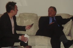 Tổng Bí thư Đảng Lao Động Mexico Alberto Anaya Gutierres trả lời phỏng vấn. (Ảnh: Xuân Quang/Vietnam+) 