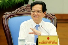 Thủ tướng Nguyễn Tấn Dũng phát biểu kết luận phiên họp. (Ảnh: Đức Tám/TTXVN)