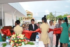 Quang cảnh lễ khai trương Bệnh viện. (Ảnh: Trần Chí Hùng/Vietnam+)