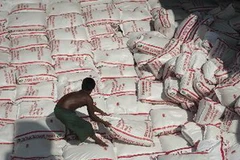 Gạo xuất khẩu của Thái Lan. (Ảnh: AFP/TTXVN)