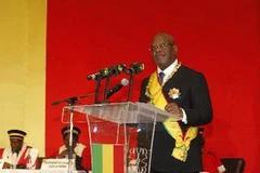 Tân Tổng thống Ibrahim Boubacar Keita phát biểu tại lễ nhậm chức. (Ảnh: THX/TTXVN)