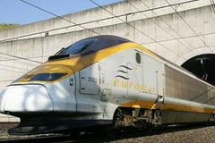 Tàu của Công ty quản lý đường hầm Eurotunnel. (Nguồn: Internet)