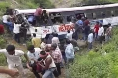 Một vụ tai nạn xe buýt ở Ấn Độ. (Nguồn: AP)