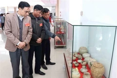 Khách tham quan cổ vật tại một bảo tàng. (Ảnh: Đinh Tuấn/TTXVN)