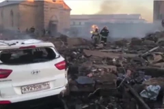 Quang cảnh sau vụ nổ. (Nguồn: presstv)