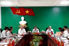 Quang cảnh buổi làm việc. (Ảnh: Vương Thoại Trung/Vietnam+)