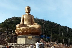 Tượng Phật hoàng Trần Nhân Tông. (Nguồn: TTXVN)