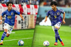 Takefusa Kubo (trái) và Kaoru Mitoma.