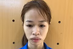 Đối tượng Nguyễn Thị Nga bị bắt giữ. (Ảnh: Công an cung cấp)