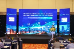 Toàn cảnh Hội nghị Thành phố thông minh Việt Nam – Châu Á 2023. (Ảnh: Minh Sơn/Vietnam+)