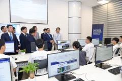 Samsung cũng sẽ cung cấp và trang bị các thiết bị điện tử, phòng Lab... tại NIC Hoà Lạc. (Ảnh: Minh Sơn/Vietnam+) 