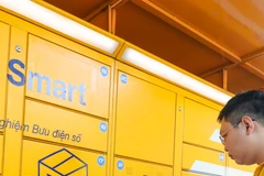 Mỗi Trạm giao nhận thông minh có hơn 50 tủ để đồ với mọi kích cỡ. (Ảnh: Minh Sơn/Vietnam+)