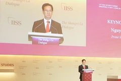 Thủ tướng Chính phủ Nguyễn Tấn Dũng dự và phát biểu chính tại Lễ khai mạc Đối thoại Shangri-La lần thứ 12. (Ảnh: Đức Tám/TTXVN)