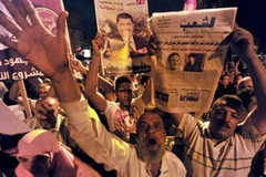 Quang cảnh cuộc biểu tình. (Ảnh: AFP)