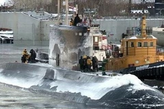 Tàu INS Sindhurakshak. (Ảnh: RIA Novosti) 