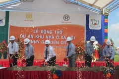 Lễ động thổ dự án. (Ảnh: Thu Hằng/Vietnam+)
