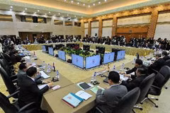 Toàn cảnh phiên họp Bộ trưởng Ngoại giao ASEAN+3 lần thứ 14. (Ảnh: AFP/TTXVN)