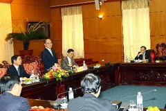 Quang cảnh buổi tiếp. (Ảnh: Trọng Đức/TTXVN)