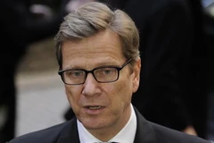 Ngoại trưởng Đức Guido Westerwelle trong cuộc họp báo trước hội nghị. (Ảnh: AFP/TTXVN)