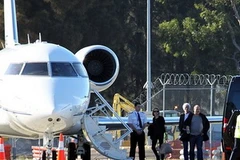 Angelina Jolie tới Australia để khảo sát điểm quay “Unbroken.” (Ảnh: Splash News)