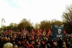 Biểu tình tại thủ đô Dublin. (Nguồn: thejournal.ie)