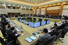 Toàn cảnh phiên họp Bộ trưởng Ngoại giao ASEAN+3 lần thứ 14. (Ảnh: AFP/TTXVN)
