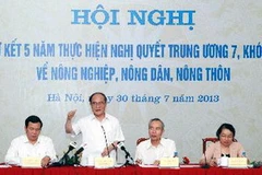 Ông Nguyễn Sinh Hùng, Ủy viên Bộ Chính trị, Chủ tịch Quốc hội, Trưởng Ban Chỉ đạo Trung ương phát biểu tại hội nghị. (Ảnh: Nguyễn Dân/TTXVN)