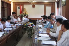 Buổi làm việc giữa UBND tỉnh Đắk Nông và Công ty TNHH Trần Hồng Quân. (Nguồn: baodaknong.org.vn)