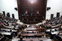 Toàn cảnh một phiên họp của Quốc hội Thổ Nhĩ Kỳ tại Ankara, ngày 15/3/2023. (Ảnh: AFP/TTXVN)