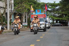 Hậu Giang mở đợt cao điểm tuyên truyền hưởng ứng “Ngày thế giới tưởng niệm nạn nhân tử vong do tai nạn giao thông” năm 2023. (Ảnh: Nguyễn Hằng/TTXVN)