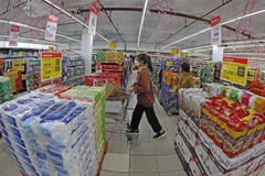 SK đã đầu tư 1,2 tỷ USD vào các mảng kinh doanh lớn của Masan Group, như hàng tiêu dùng thiết yếu (FMCG) và phân phối. (Ảnh: Trần Việt/TTXVN)