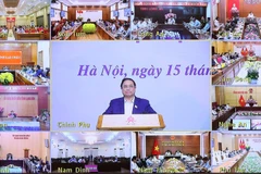 Hội nghị “Phát triển du lịch nhanh, bền vững” trực tuyến đến các địa phương. (Ảnh: Dương Giang/TTXVN)