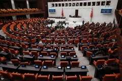 Quang cảnh một phiên họp Quốc hội Thổ Nhĩ Kỳ tại Ankara ngày 30/3/2023. (Ảnh: AFP/TTXVN)