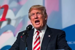 Ứng viên Tổng thống của đảng Cộng hòa Donald Trump phát biểu tại Washington, DC. (Nguồn: EPA/TTXVN)