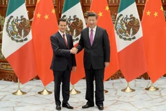 Tổng thống Mexico Enrique Peña Nieto và Chủ tịch Trung Quốc Tập Cận Bình. (Nguồn: Getty Images)