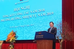 Phó Thủ tướng, Bộ trưởng Bộ Ngoại giao Phạm Bình Minh phát biểu chỉ đạo. (Ảnh: Lâm Khánh/TTXVN)