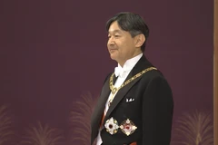 Nhật hoàng Naruhito nguyện hành động theo Hiến pháp, nguyện suy nghĩ và phụng sự lợi ích của người dân. (Nguồn: Pool)