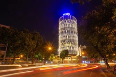 Tòa nhà Trung tâm Truyền hình thông tấn. (Ảnh: Minh Sơn/Vietnam+)