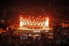 Trình diễn pháo hoa ấn tượng tại Lễ khai mạc Olympic Tokyo 2020