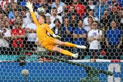 Pickford lần đầu thủng lưới sau 721 phút. (Ảnh: AFP/TTXVN)