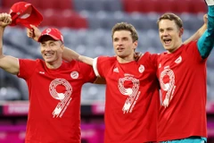 Cầu thủ Bayern ăn mừng chức vô địch. (Nguồn: Getty Images)