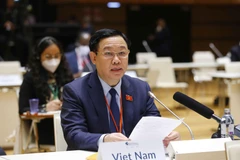 Chủ tịch Quốc hội Vương Đình Huệ phát biểu. (Ảnh: Doãn Tấn/TTXVN)	