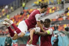 Tuyển Áo giành vé vào vòng 1/8 EURO 2020. (Ảnh: AFP/TTXVN)