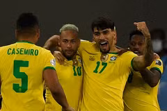 Thi đấu thiếu người, Brazil vẫn giành vé bán kết Copa America