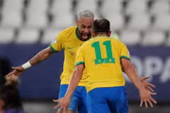 Neymar góp công trong chiến thắng hủy diệt của Brazil. (Nguồn: Reuters)