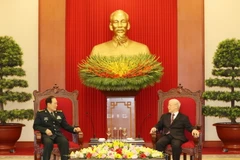 [Photo] Tổng Bí thư tiếp Bộ trưởng Bộ Quốc phòng Trung Quốc