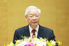 Tổng Bí thư Nguyễn Phú Trọng phát biểu chỉ đạo Hội nghị. (Ảnh: Phương Hoa/TTXVN)